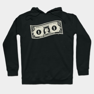 World Domination for Cats Cash Dollar Bill by Tobe Fonseca Hoodie